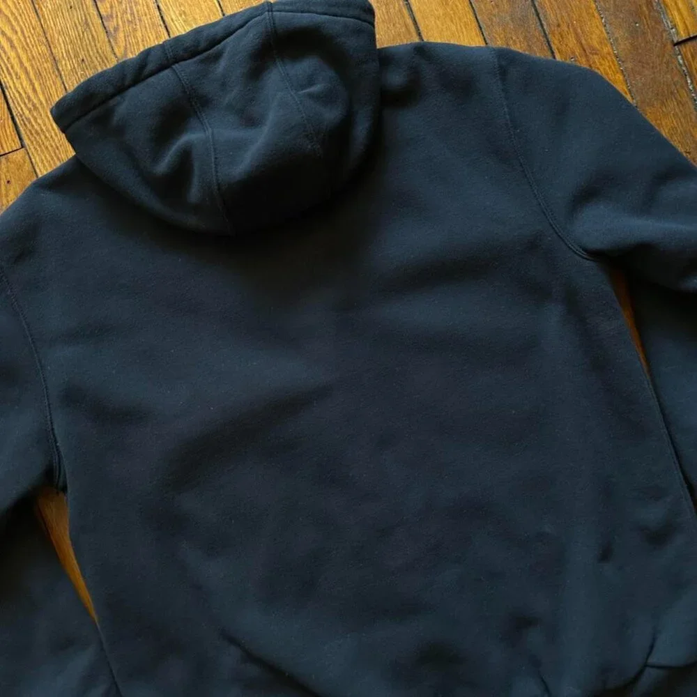 Vintage Y2K Carhartt Rain Defender Lined‎ Hooded Sweatshirt Jacket Men M Black